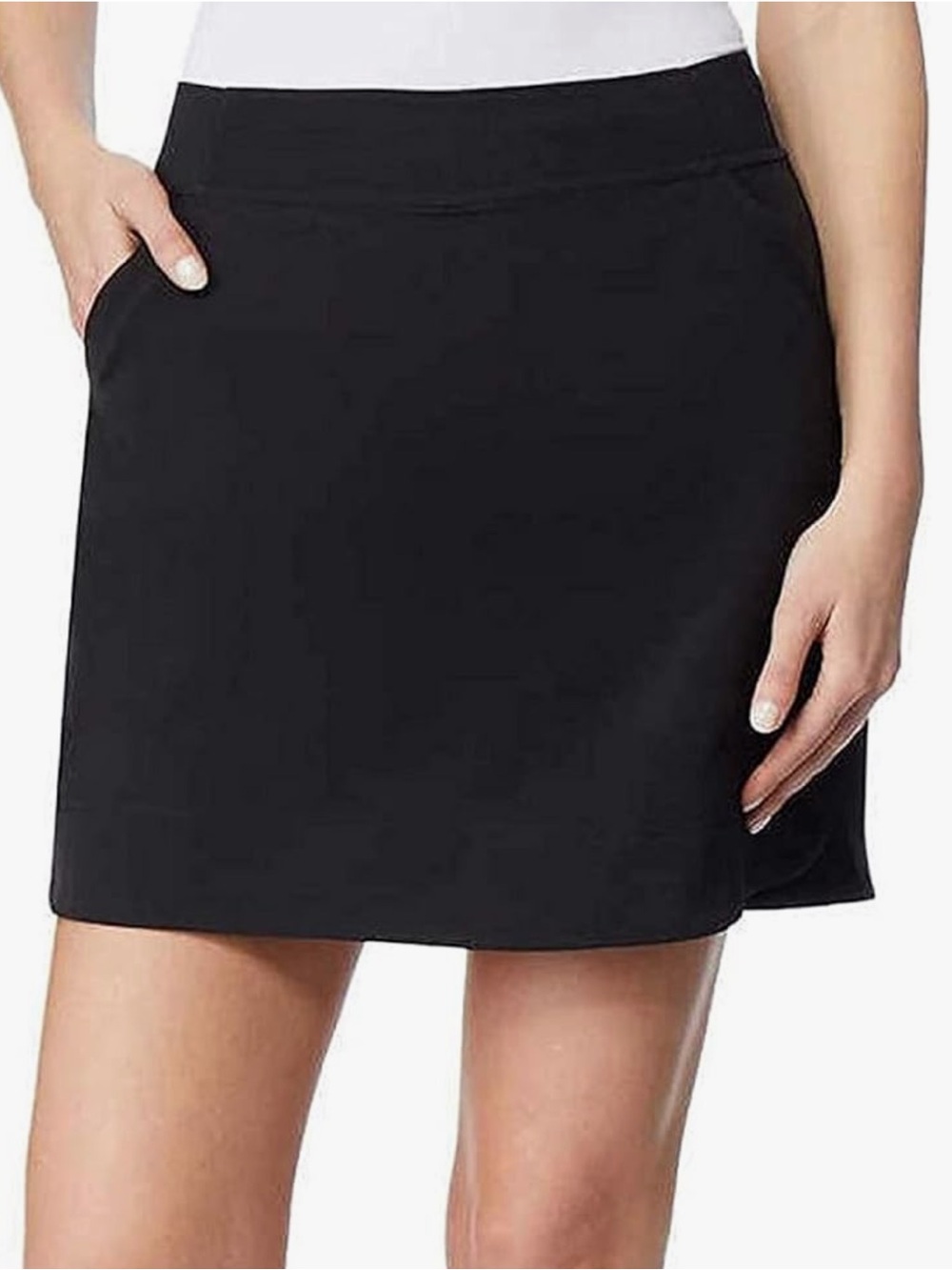 32 Degrees Black Women's Active Skort with Side Pockets